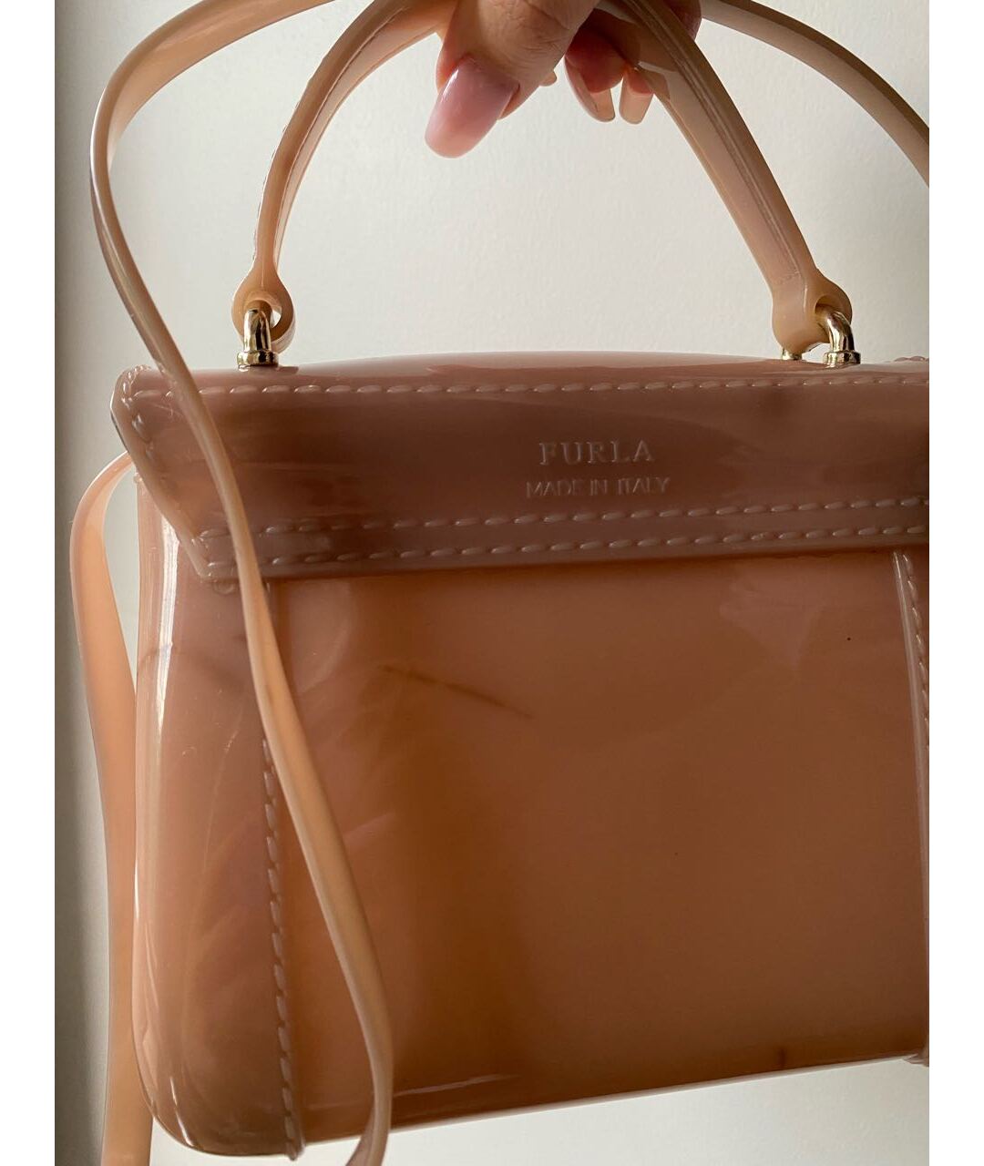 FURLA Бежевая сумка тоут, фото 6