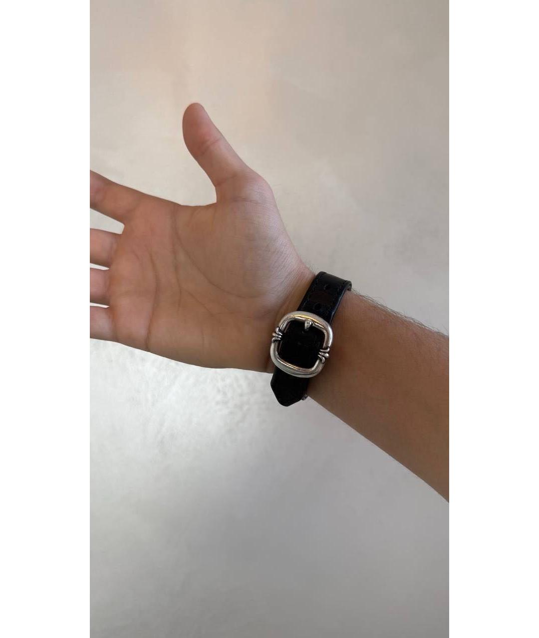 CHROME HEARTS Черный серебряный браслет, фото 2