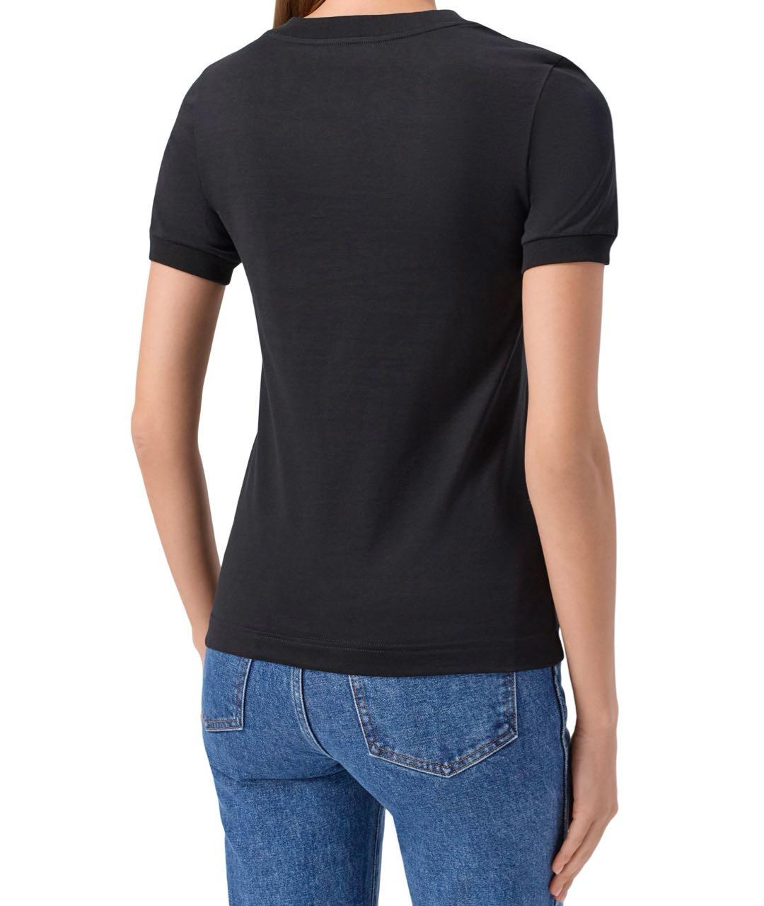 DOLCE&GABBANA Черная хлопковая футболка, фото 3