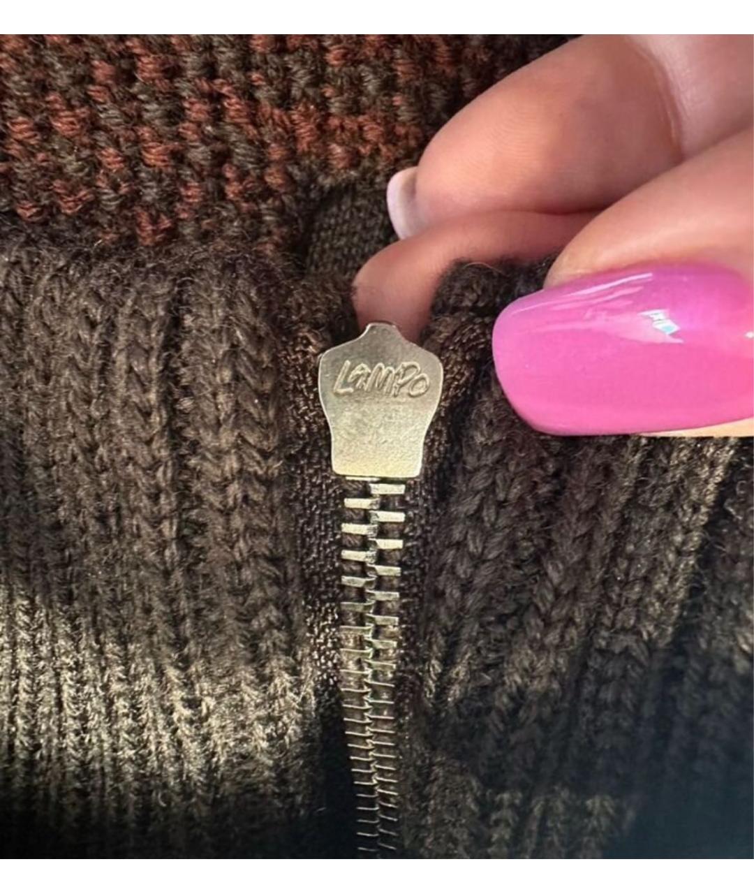 ERMENEGILDO ZEGNA XXX Коричневый шерстяной джемпер / свитер, фото 4