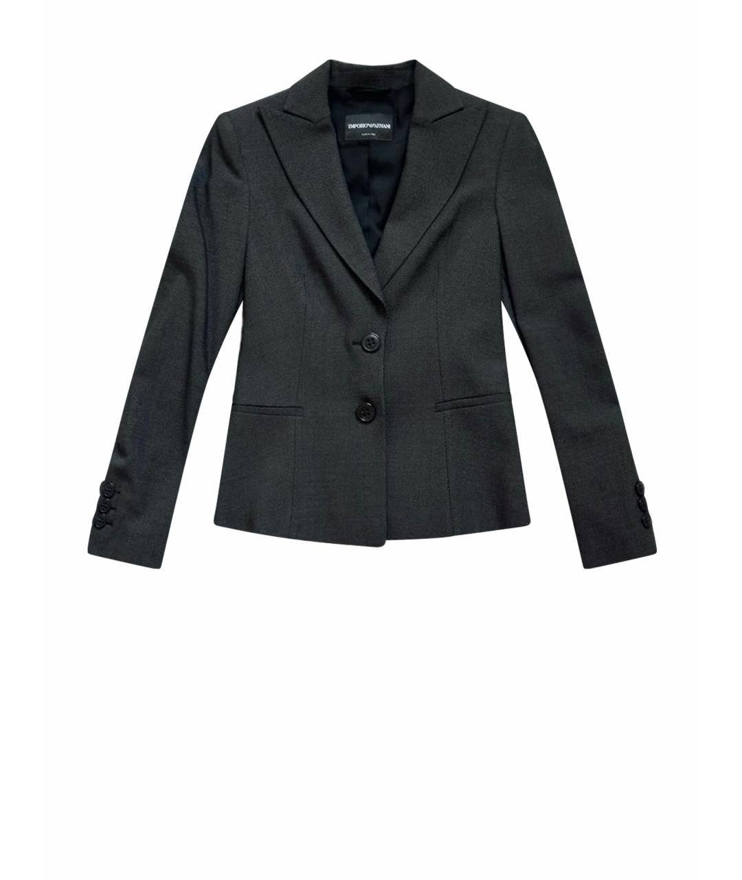 EMPORIO ARMANI Серый жакет/пиджак, фото 1