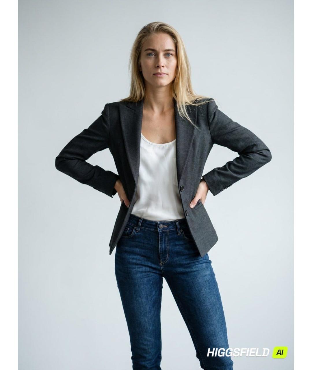 EMPORIO ARMANI Серый жакет/пиджак, фото 8