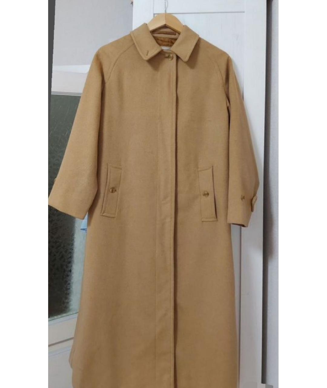 BURBERRY Бежевое шерстяное пальто, фото 9