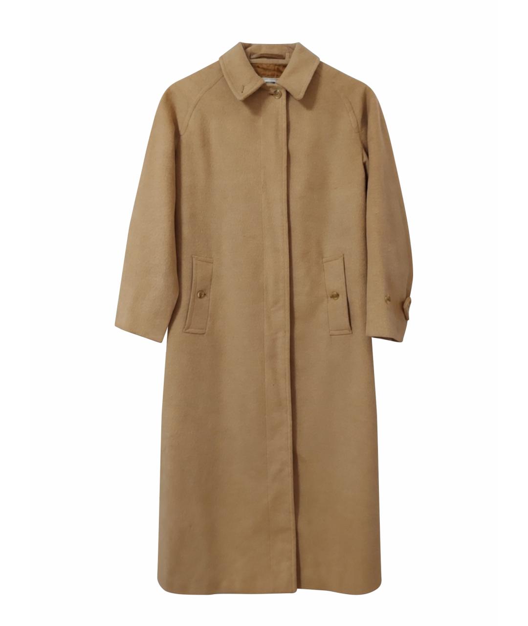 BURBERRY Бежевое шерстяное пальто, фото 1