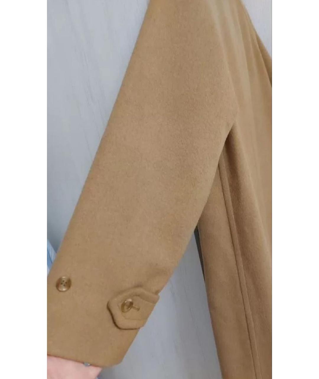BURBERRY Бежевое шерстяное пальто, фото 4