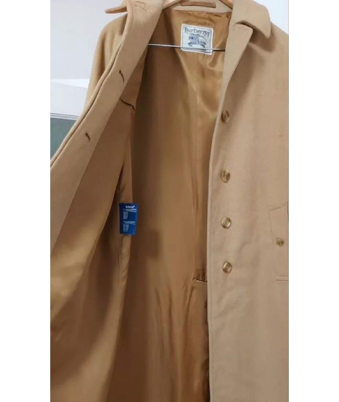 BURBERRY Бежевое шерстяное пальто, фото 3