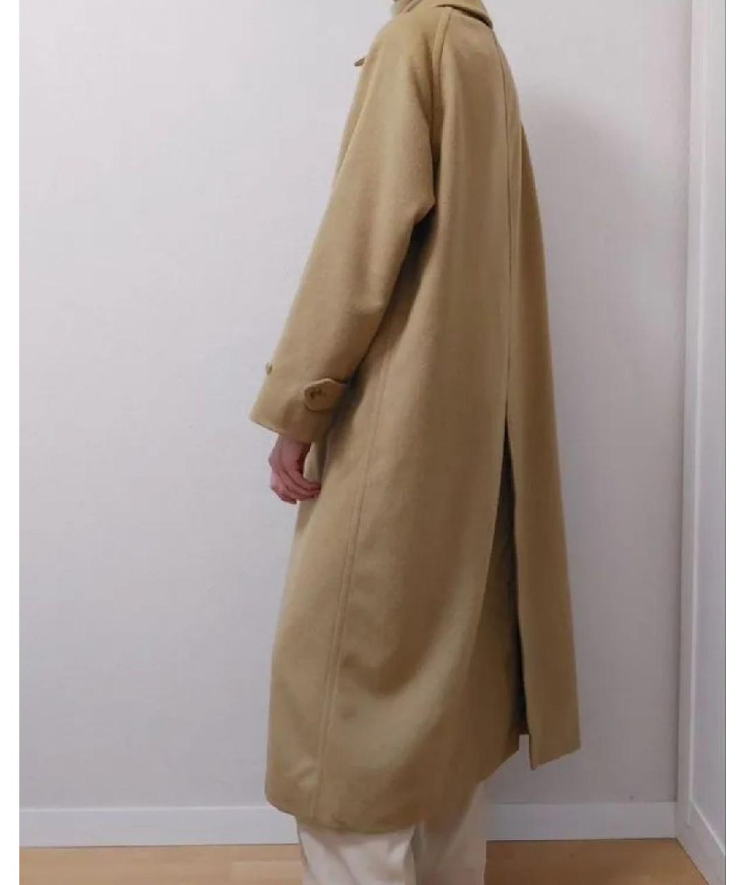 BURBERRY Бежевое шерстяное пальто, фото 8