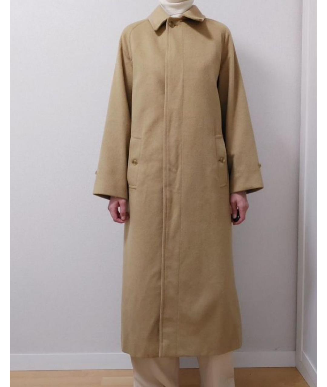 BURBERRY Бежевое шерстяное пальто, фото 7