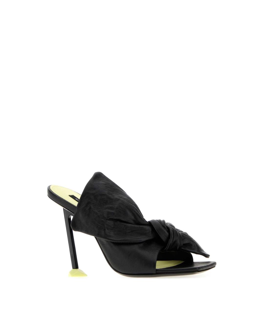GIVENCHY Черные кожаные босоножки, фото 2