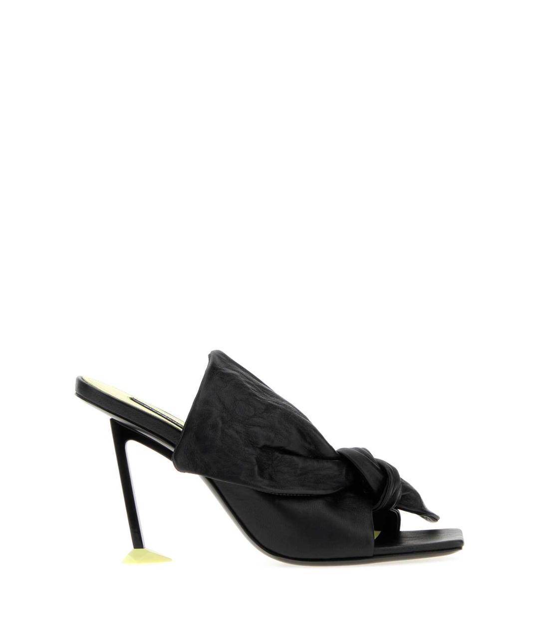 GIVENCHY Черные кожаные босоножки, фото 1