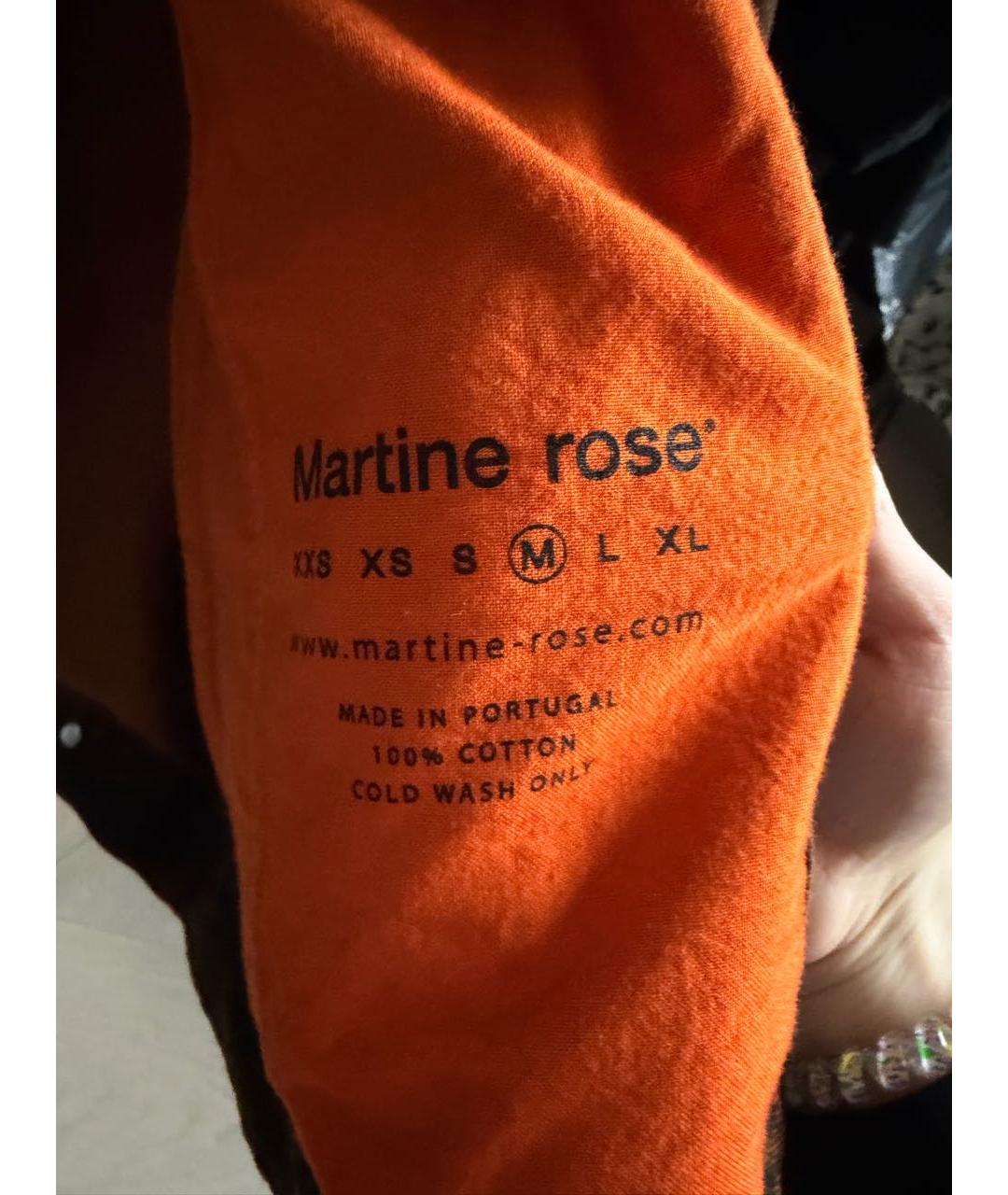 MARTINE ROSE Оранжевая деним куртка, фото 7