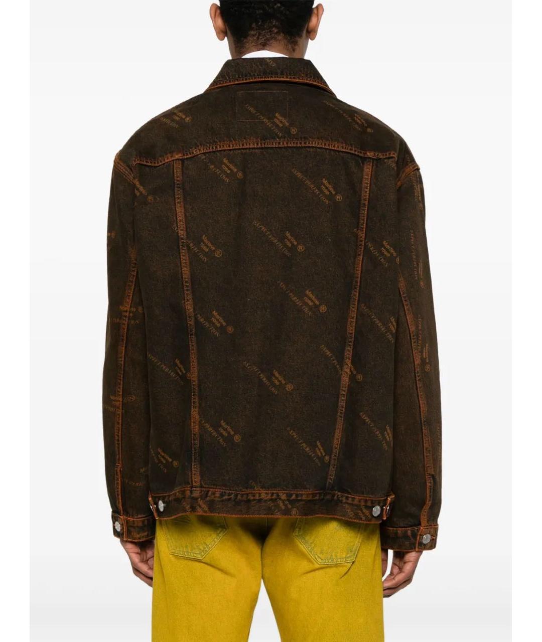 MARTINE ROSE Оранжевая деним куртка, фото 4