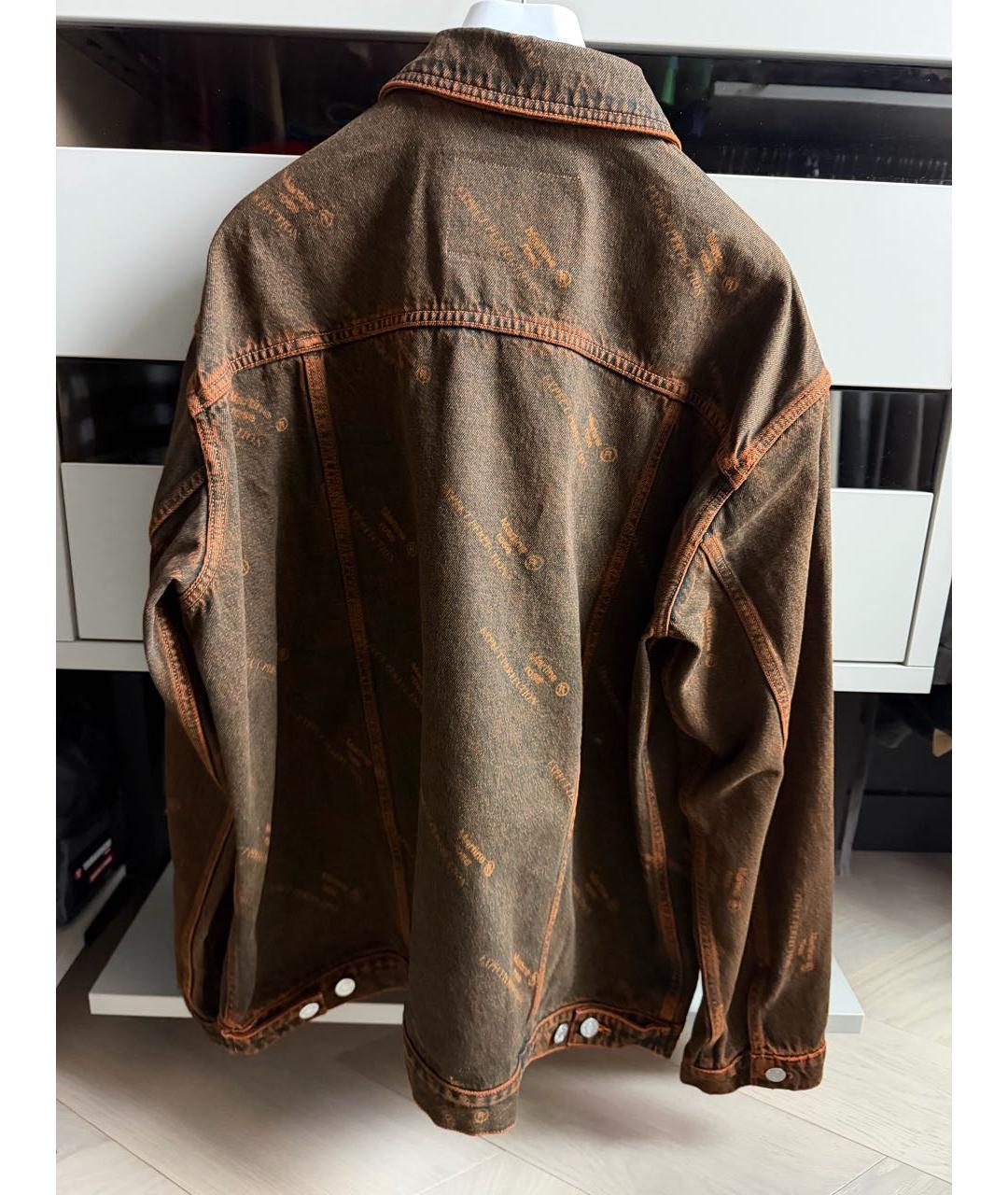 MARTINE ROSE Оранжевая деним куртка, фото 8