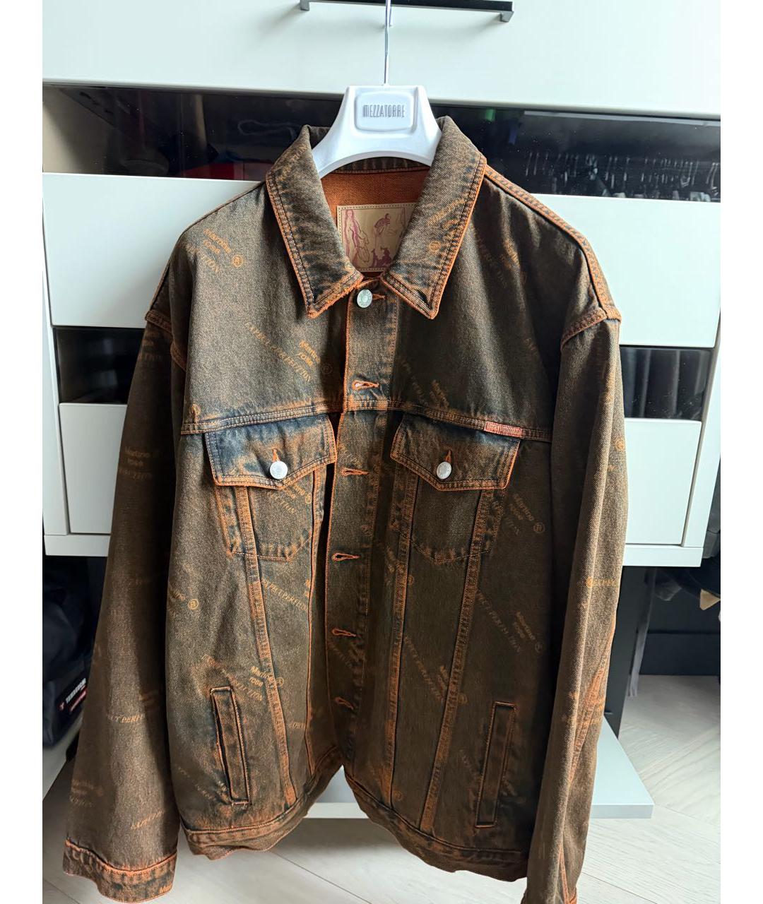 MARTINE ROSE Оранжевая деним куртка, фото 6