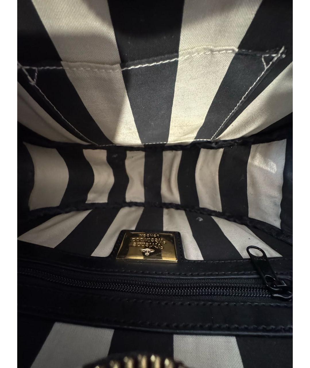 VIVIENNE WESTWOOD Бордовая кожаная сумка с короткими ручками, фото 4