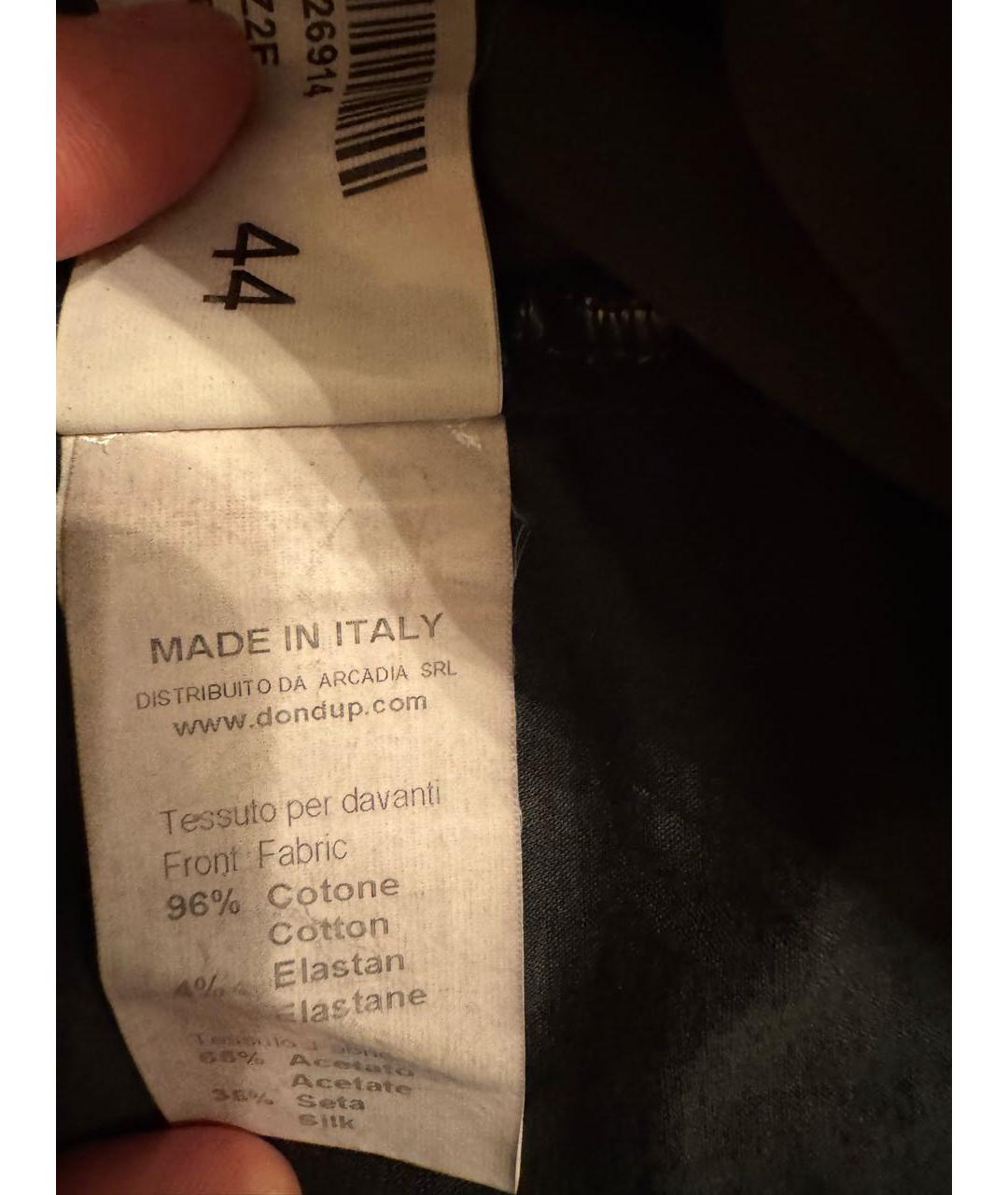 DONDUP Антрацитовый хлопковый жакет/пиджак, фото 7