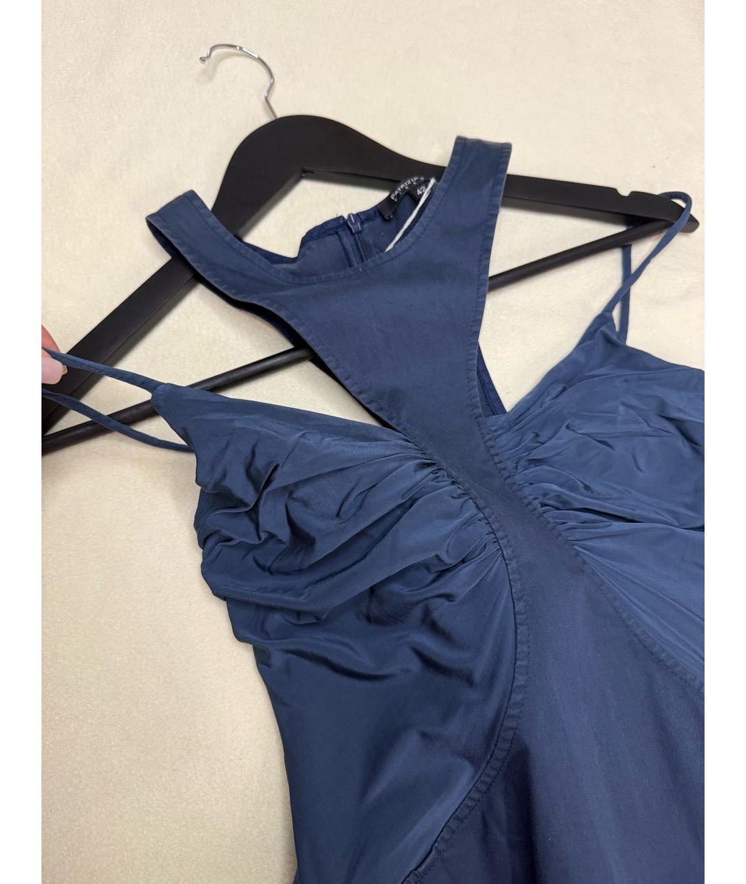 PATRIZIA PEPE Синий вискозный сарафан, фото 2