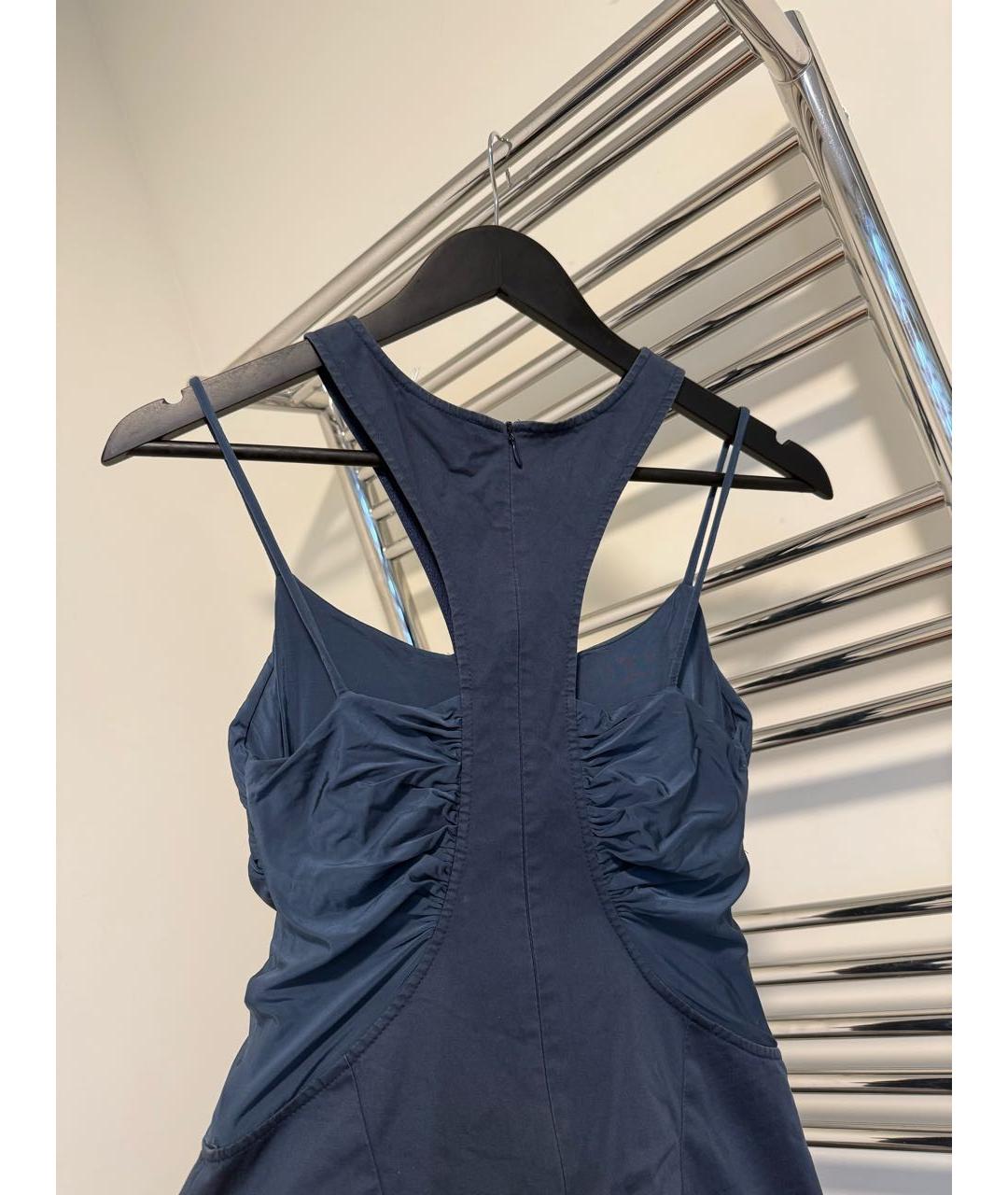 PATRIZIA PEPE Синий вискозный сарафан, фото 4