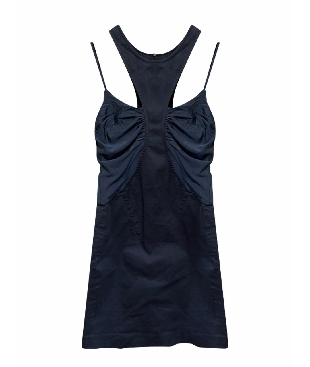 PATRIZIA PEPE Синий вискозный сарафан, фото 1