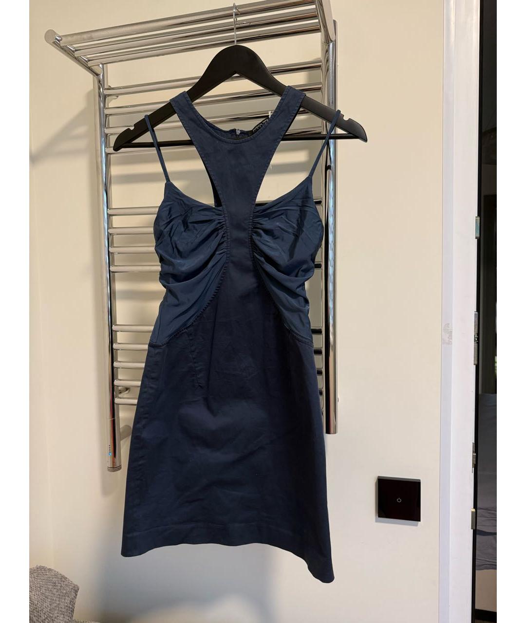 PATRIZIA PEPE Синий вискозный сарафан, фото 6