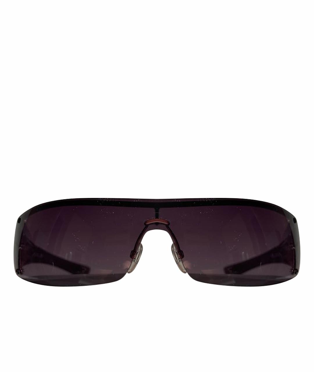 GUCCI Бордовые пластиковые солнцезащитные очки, фото 1