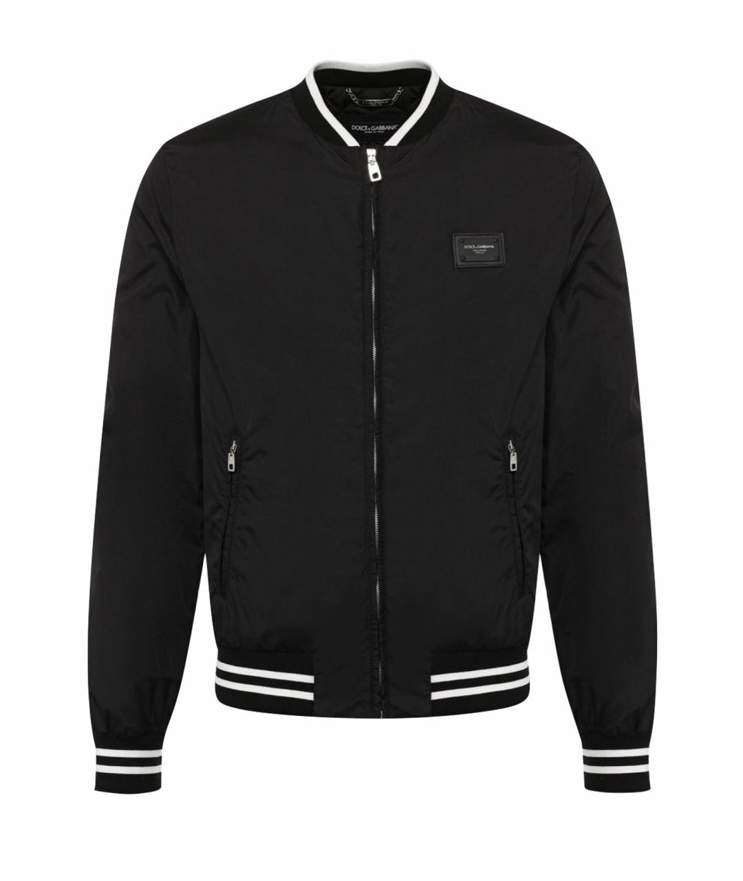 DOLCE&GABBANA Черная полиэстеровая куртка, фото 1