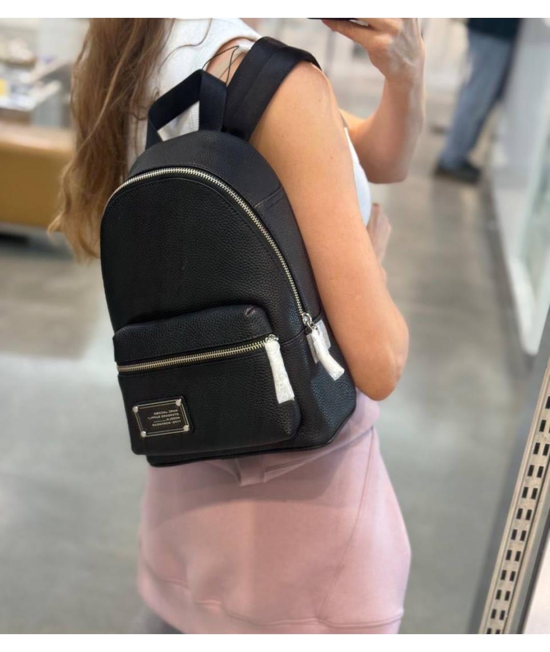 MARC JACOBS Черный кожаный рюкзак, фото 7