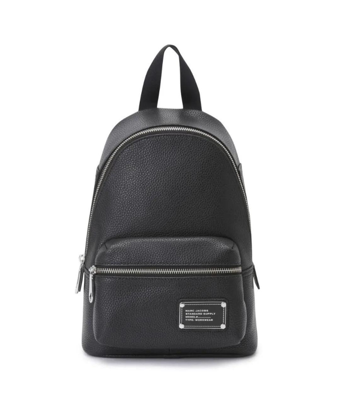 MARC JACOBS Черный кожаный рюкзак, фото 8