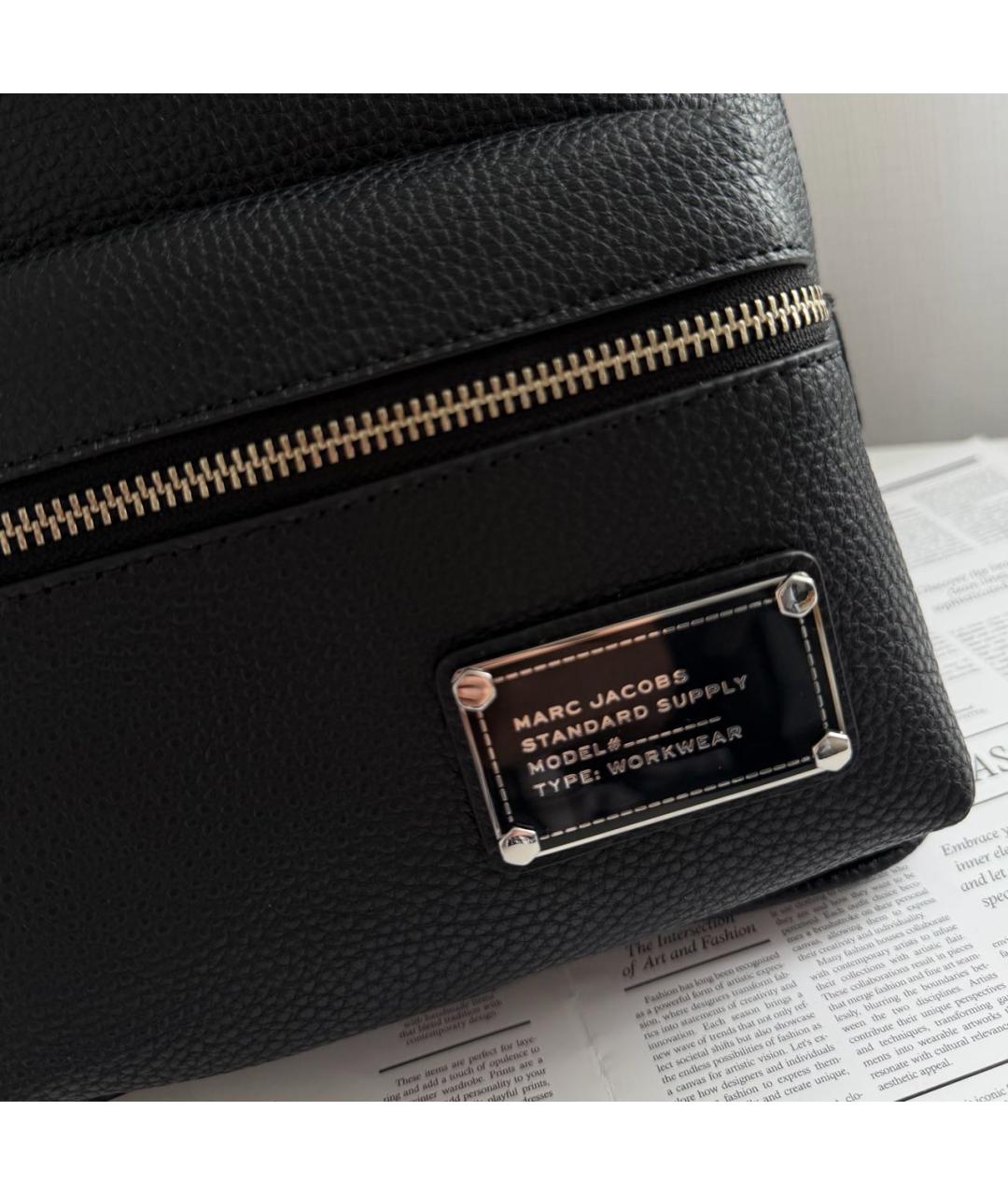 MARC JACOBS Черный кожаный рюкзак, фото 6