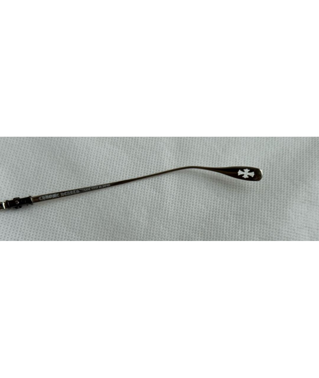 CHROME HEARTS Серебряные металлические солнцезащитные очки, фото 7