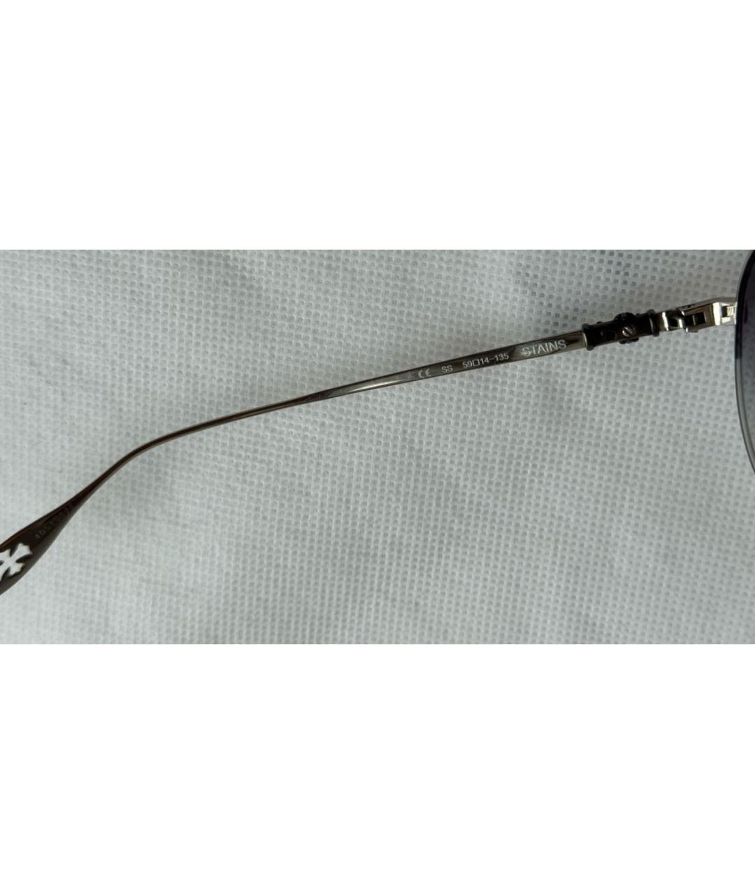 CHROME HEARTS Серебряные металлические солнцезащитные очки, фото 6