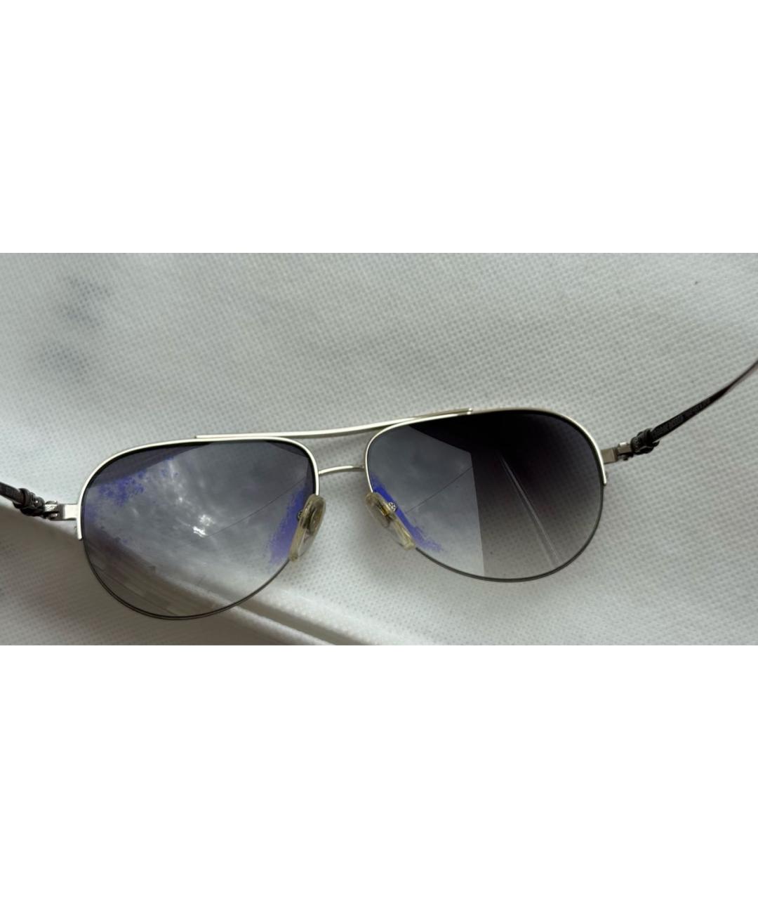 CHROME HEARTS Серебряные металлические солнцезащитные очки, фото 8