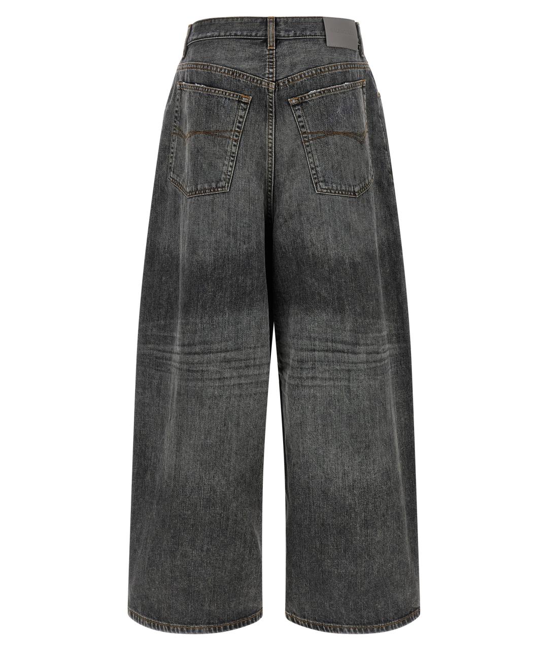 BALENCIAGA Серые хлопковые прямые джинсы, фото 2