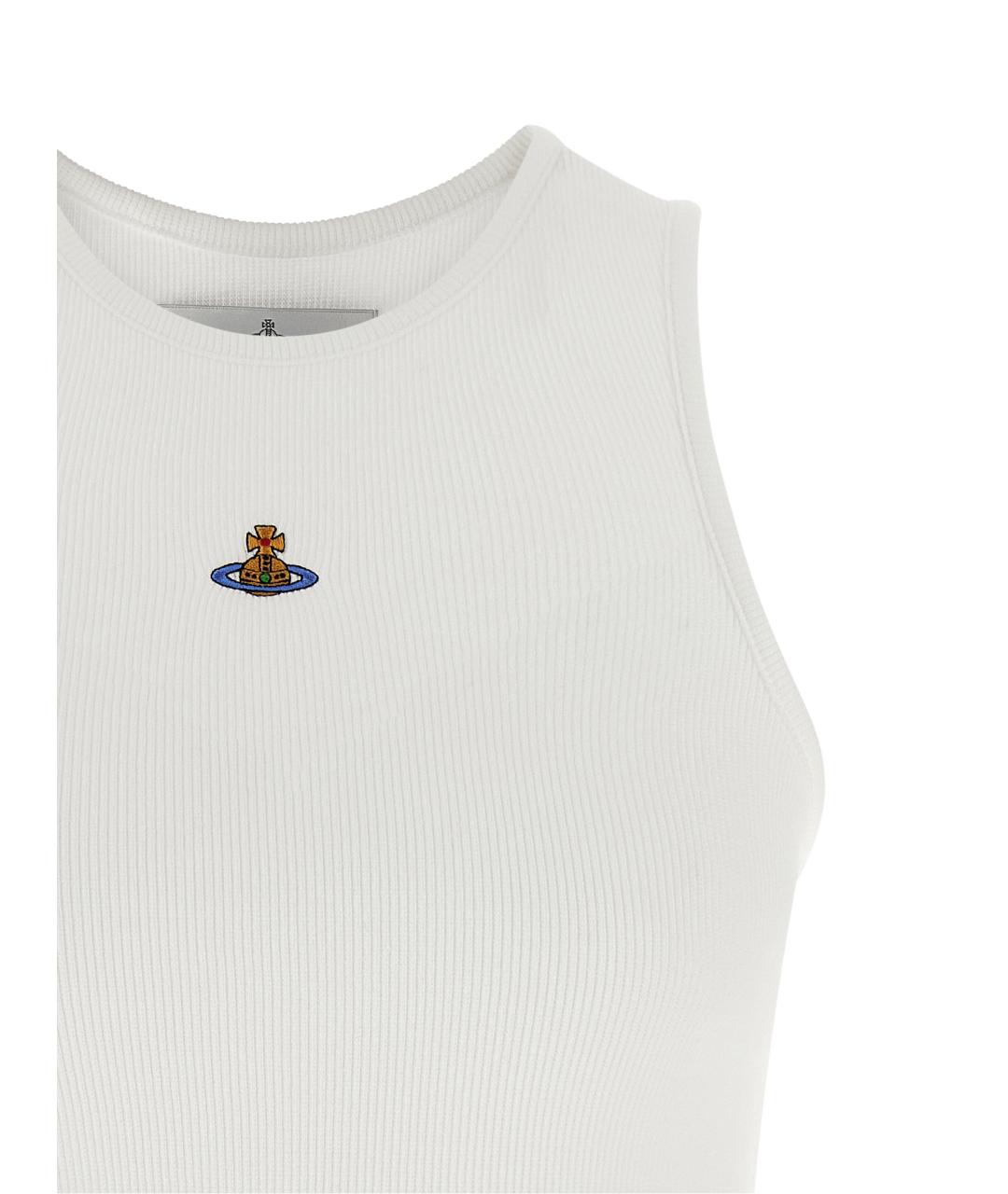 VIVIENNE WESTWOOD Белая хлопковая майка, фото 3