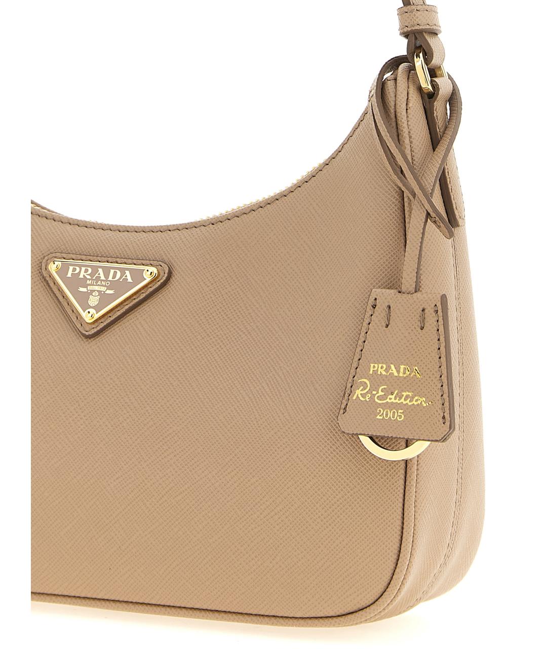 PRADA Розовая кожаная сумка через плечо, фото 3