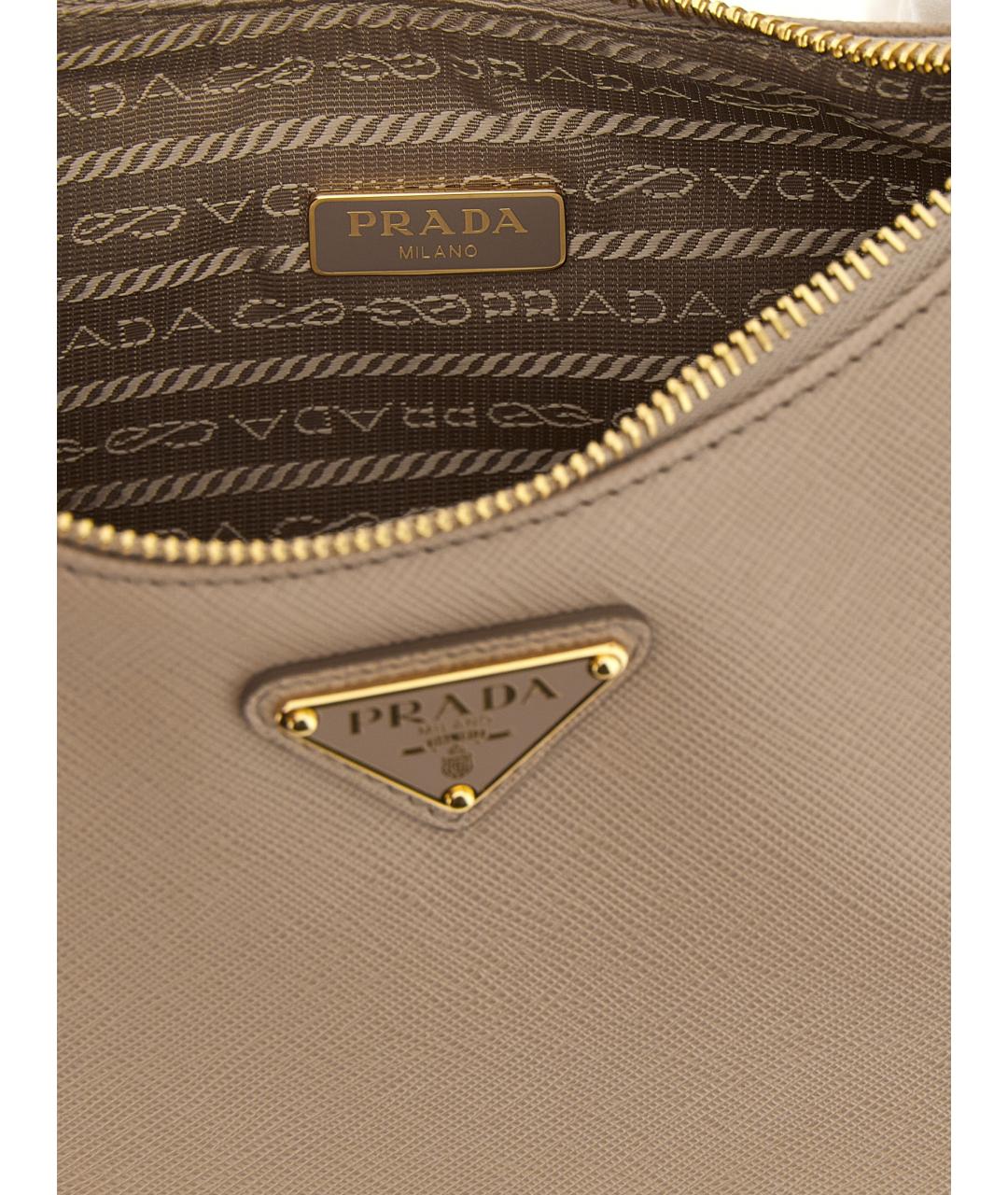 PRADA Розовая кожаная сумка через плечо, фото 4