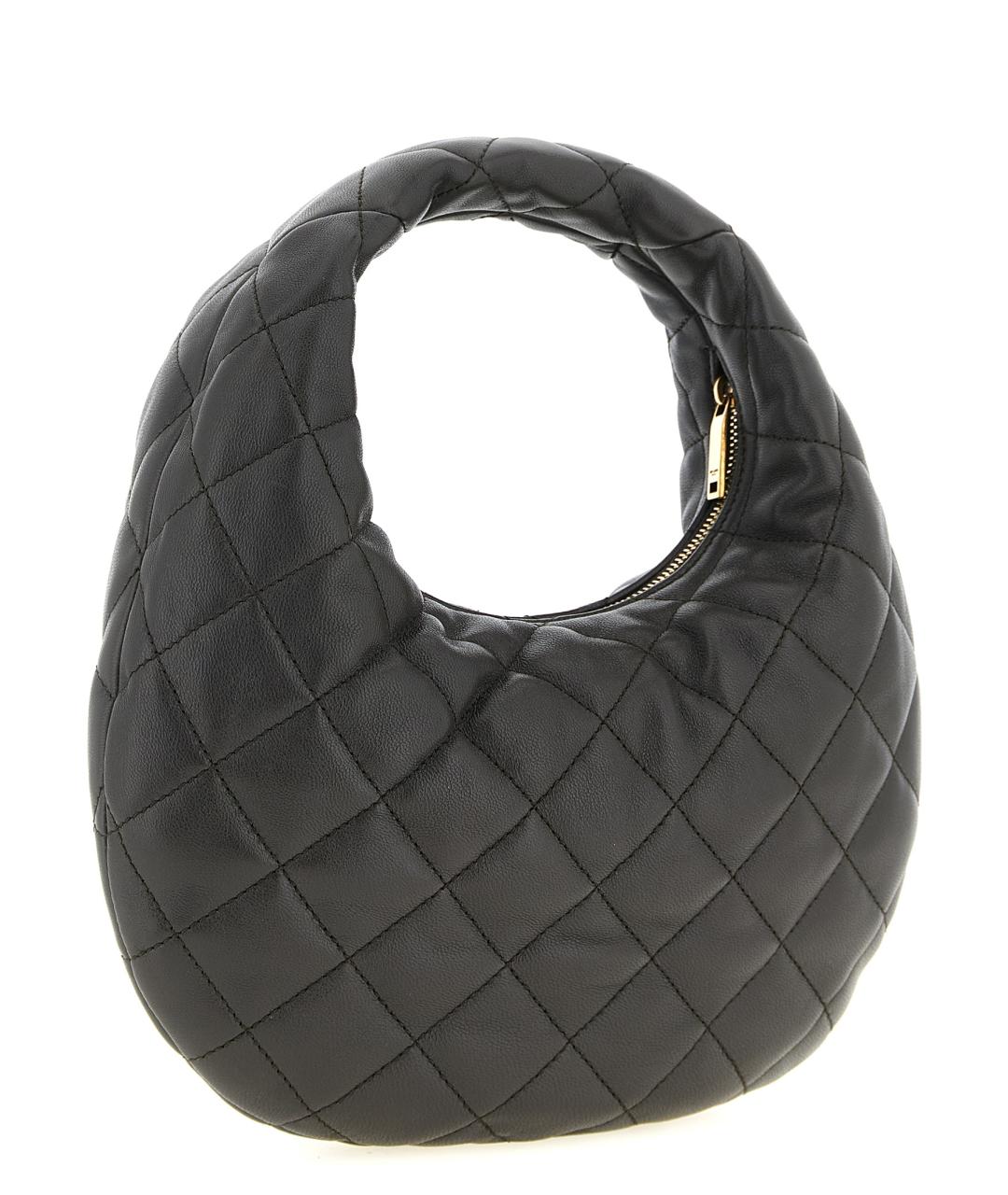 SAINT LAURENT Коричневая кожаная сумка с короткими ручками, фото 2