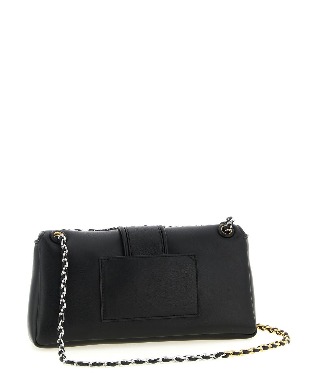 JACQUEMUS Черная кожаная сумка через плечо, фото 2