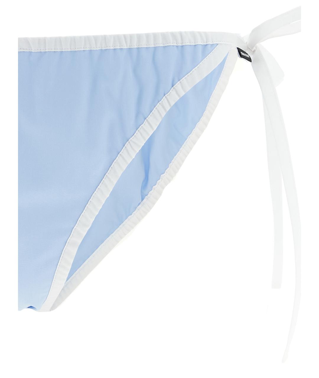 MIU MIU Голубой хлопковый купальник, фото 3