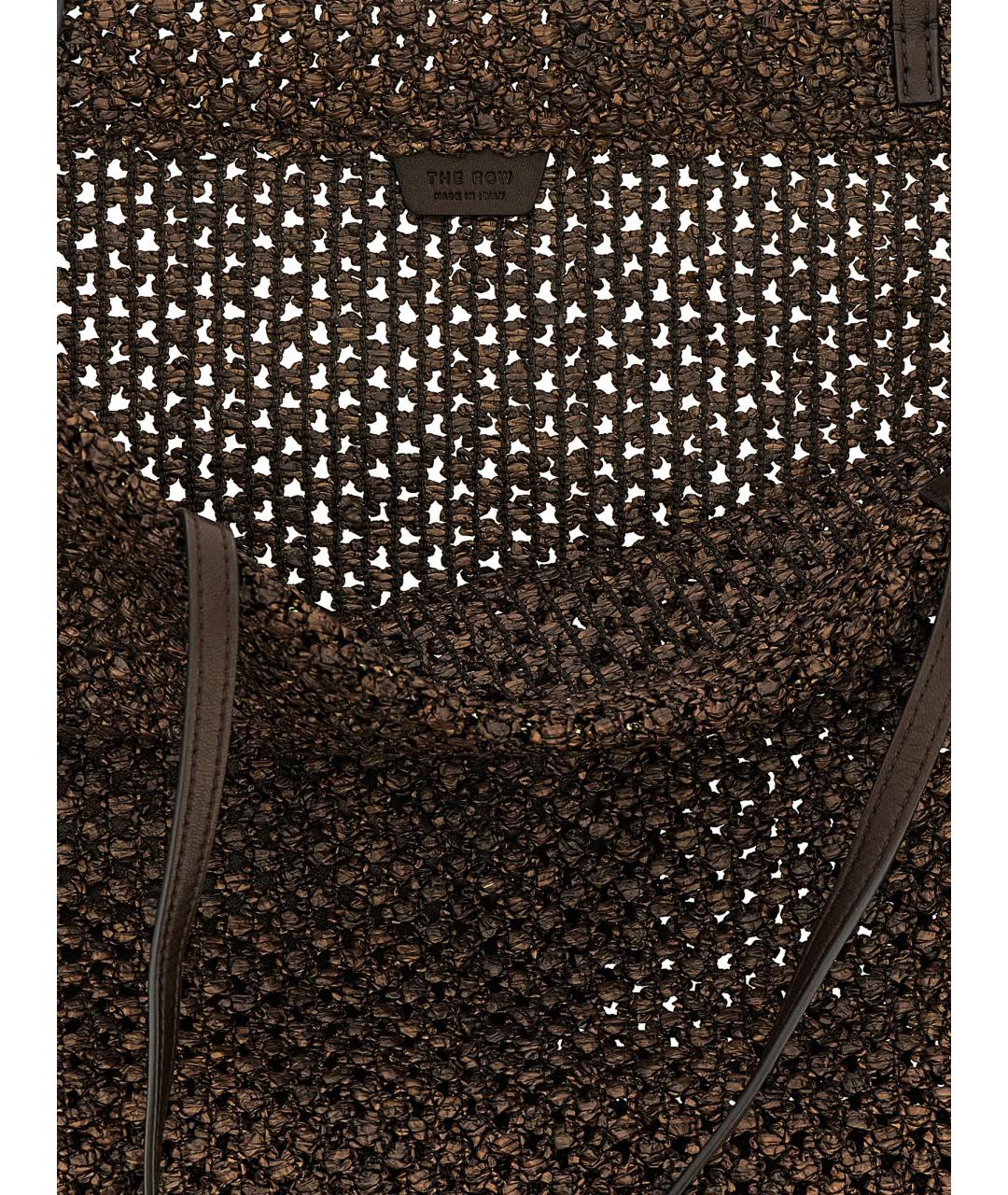 THE ROW Коричневая пелетеная сумка тоут, фото 4