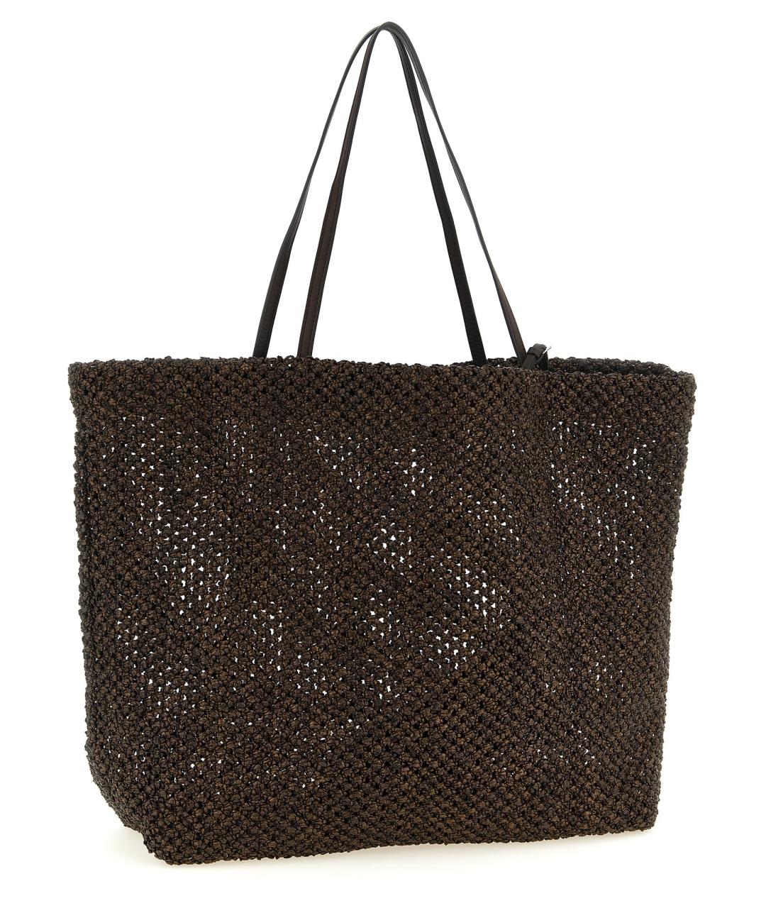 THE ROW Коричневая пелетеная сумка тоут, фото 2