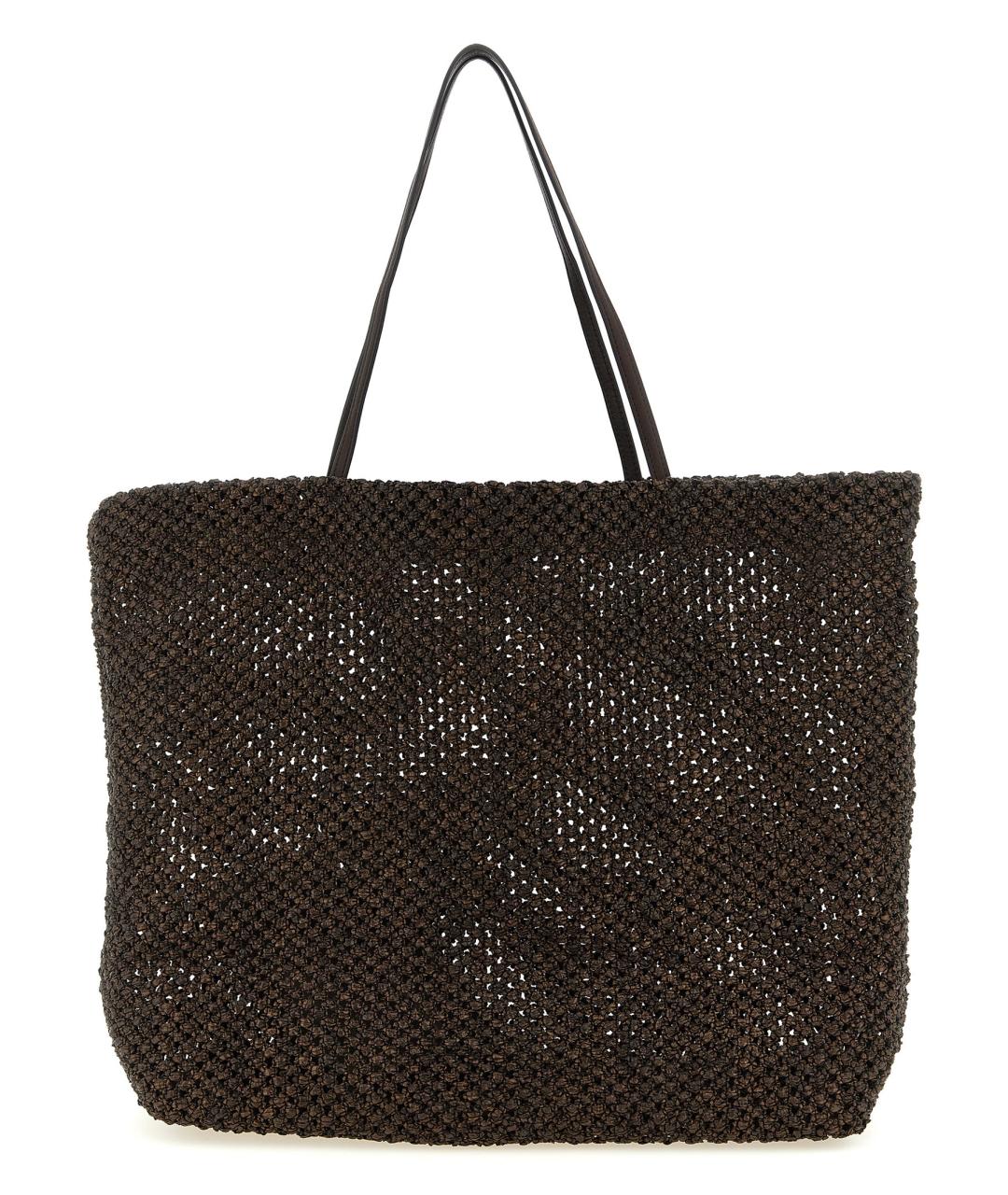 THE ROW Коричневая пелетеная сумка тоут, фото 1