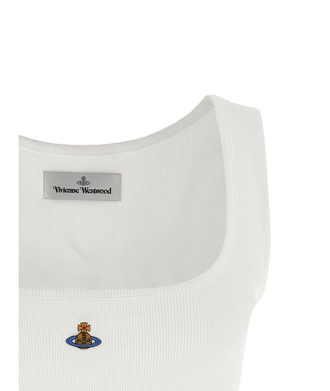 VIVIENNE WESTWOOD Белая хлопковая майка, фото 3