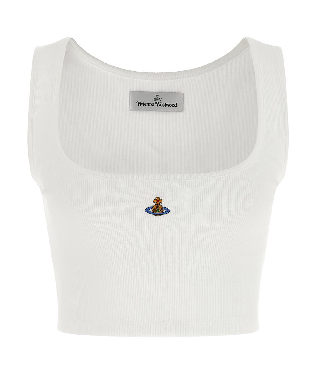 VIVIENNE WESTWOOD Белая хлопковая майка, фото 1