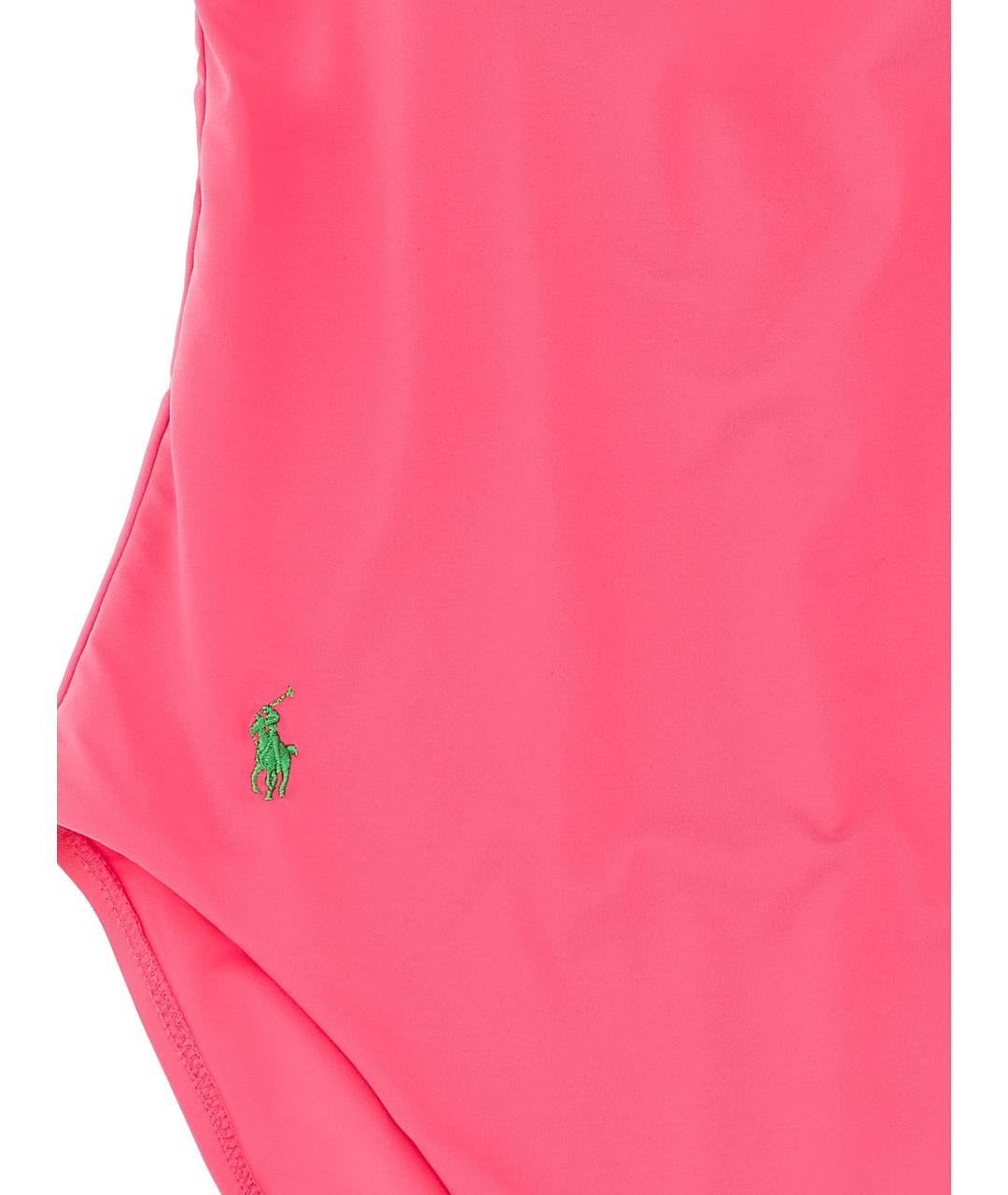 POLO RALPH LAUREN Розовый полиамидовый купальник, фото 3