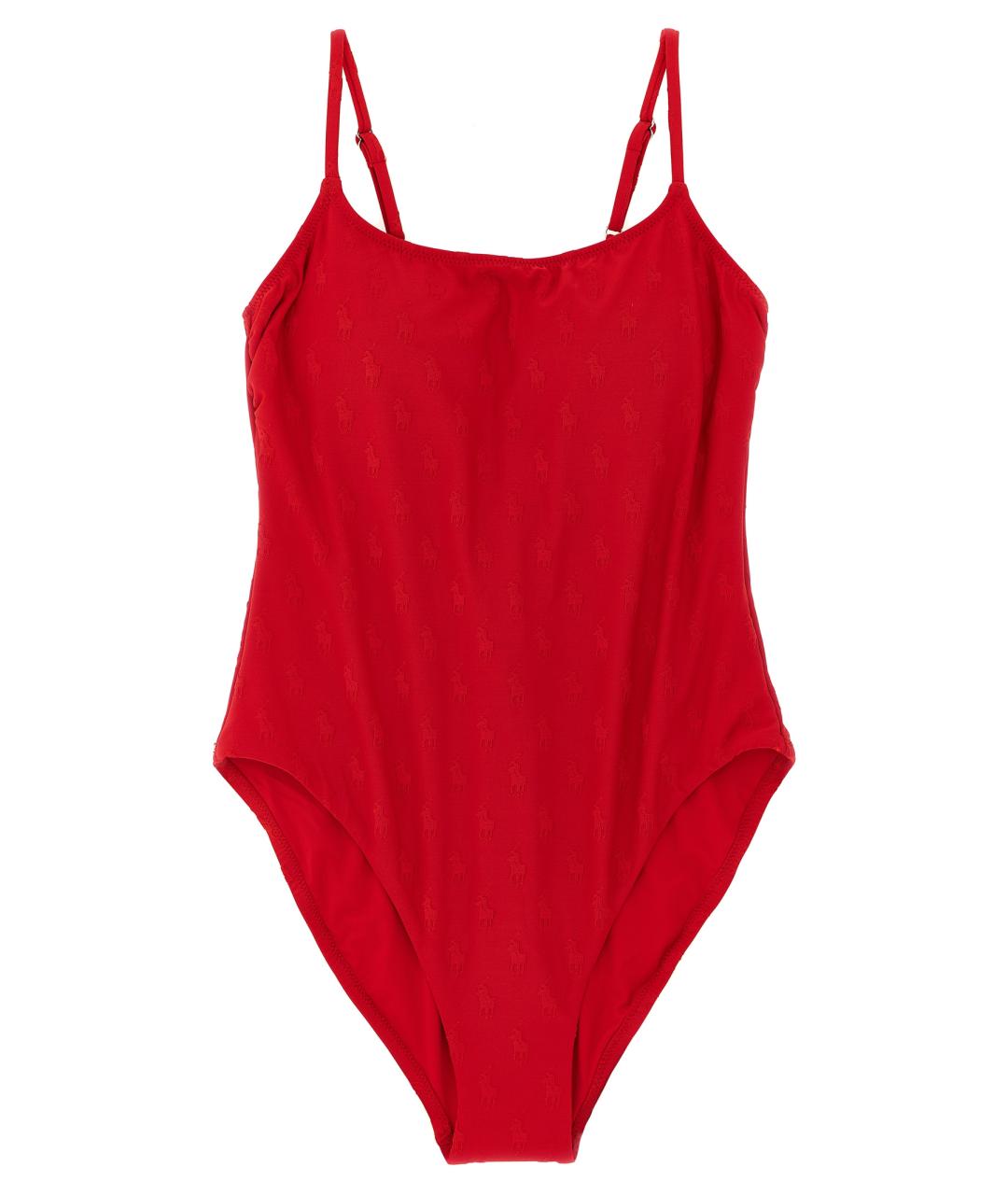 POLO RALPH LAUREN Красный полиэстеровый купальник, фото 1