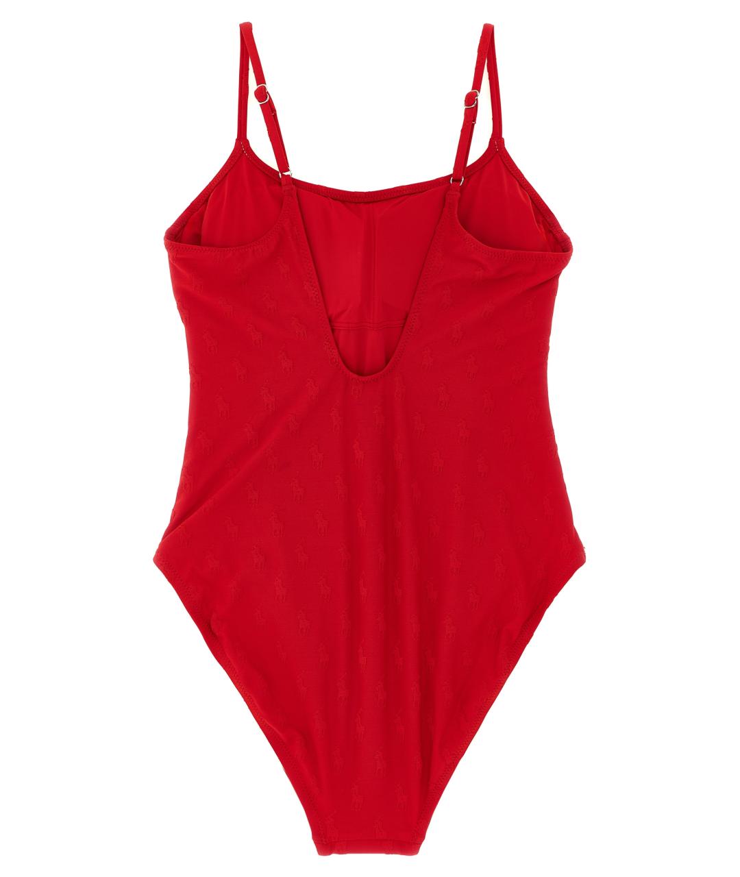 POLO RALPH LAUREN Красный полиэстеровый купальник, фото 2