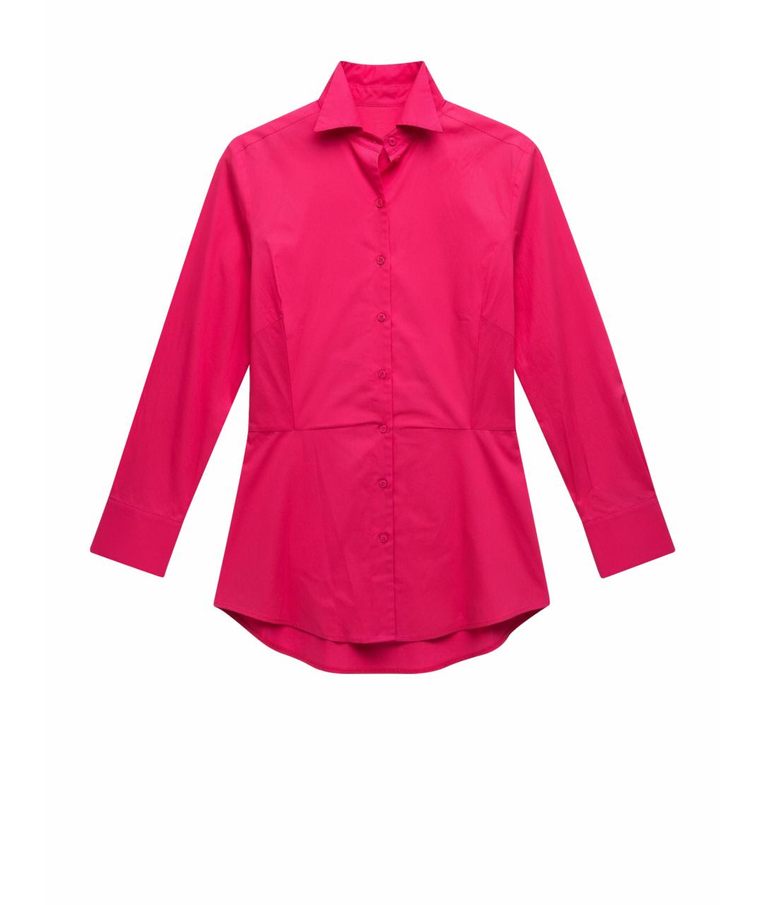 THE ATTICO Фуксия хлопковая рубашка, фото 1