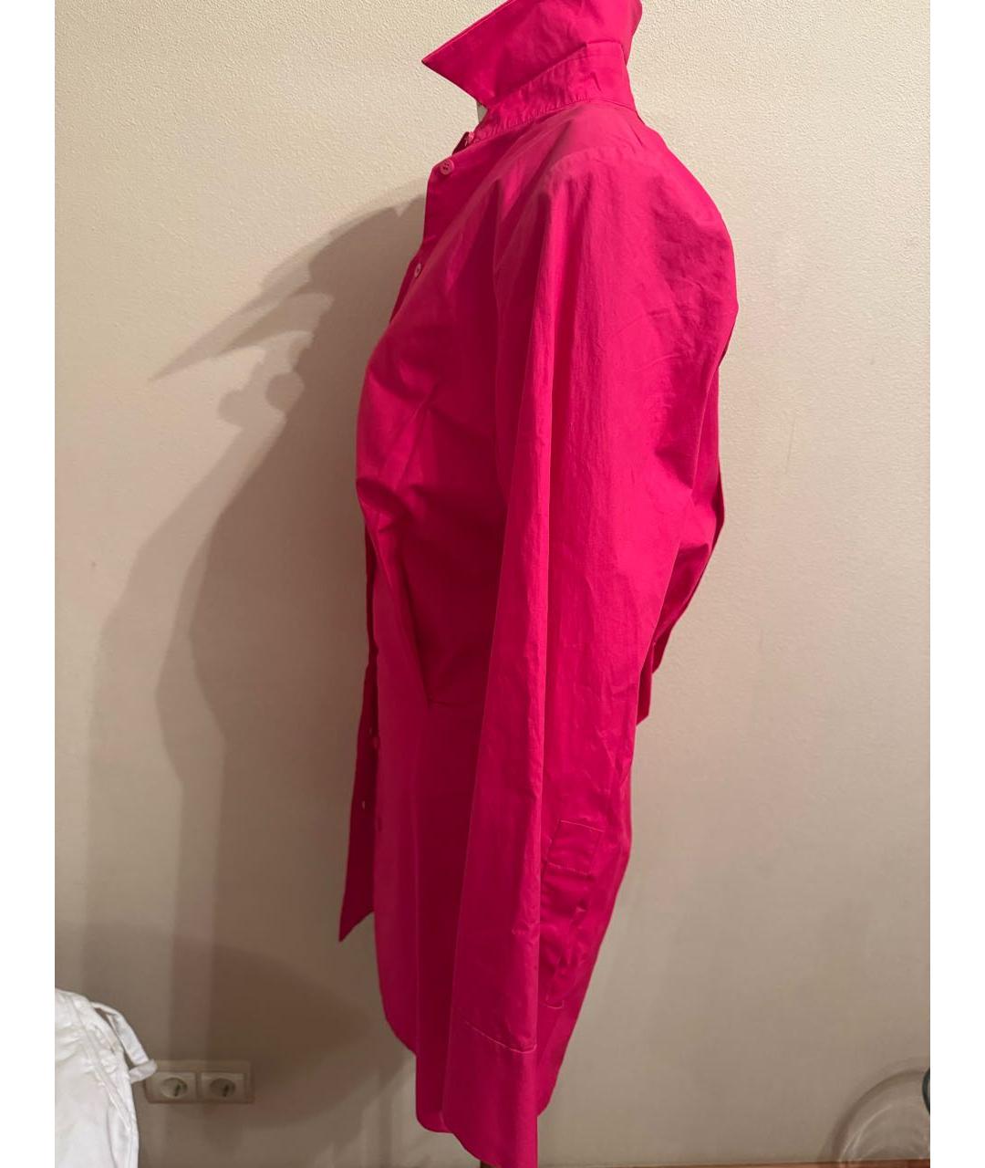 THE ATTICO Фуксия хлопковая рубашка, фото 7