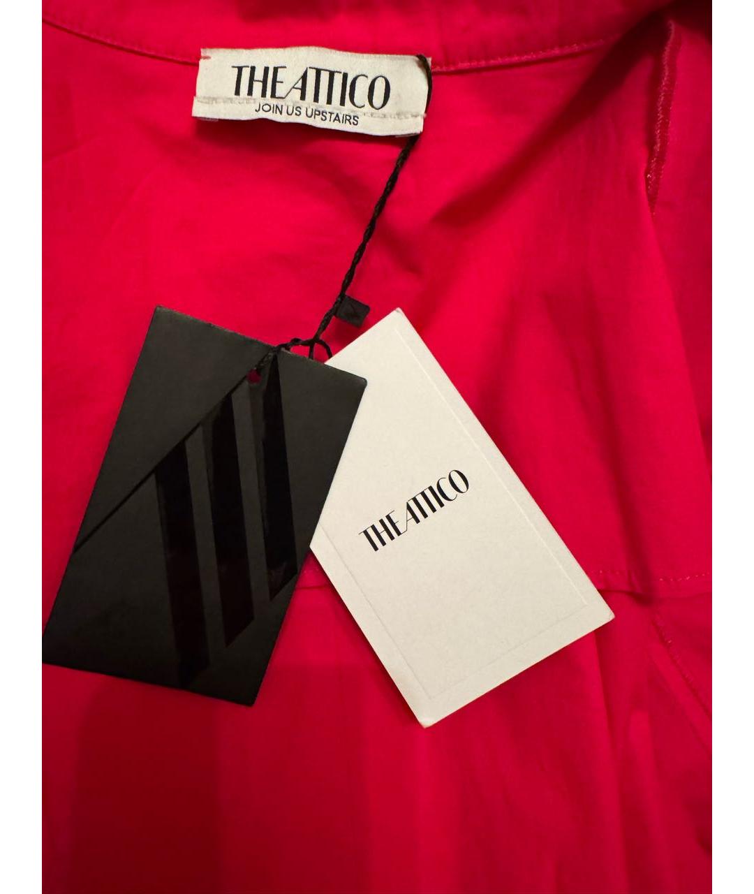 THE ATTICO Фуксия хлопковая рубашка, фото 3